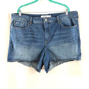 Torrid Womens Shorts Denim Basic Stretch Med Wash